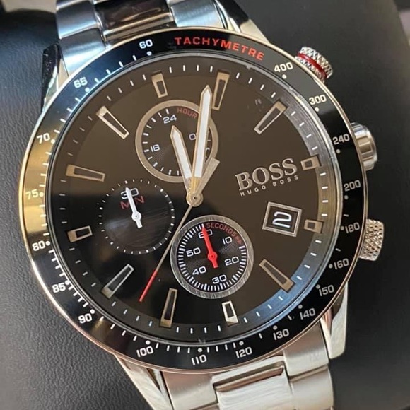 Hugo Boss Men’s Rafale Black Dial Chronograph Watch
Case Size: 44mm - Picture 3 of 9